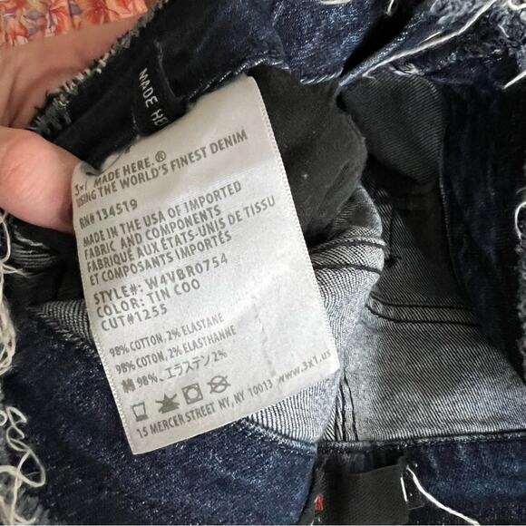 3x1 NYC Frayed Edge Shelter Slim Jeans in Tin Coo - Picture 10 of 10